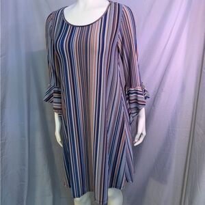 SJS Blue and Orange Patterned Top
